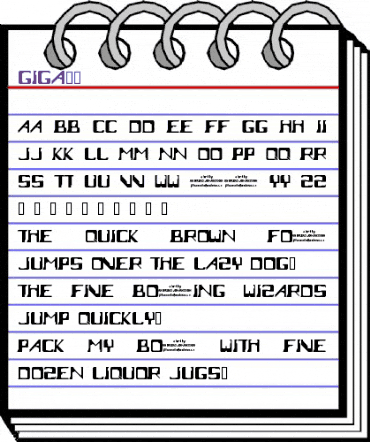 Giga66 Regular animated font preview