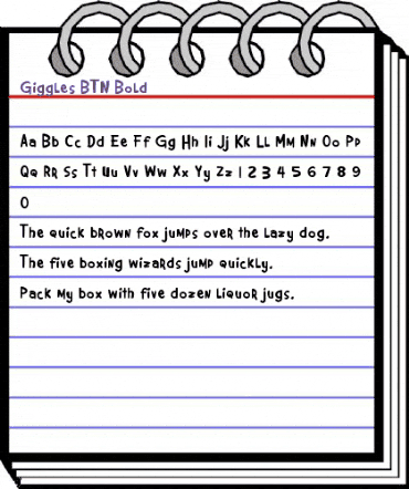 Giggles BTN Bold animated font preview Giggles BTN Bold animated font preview