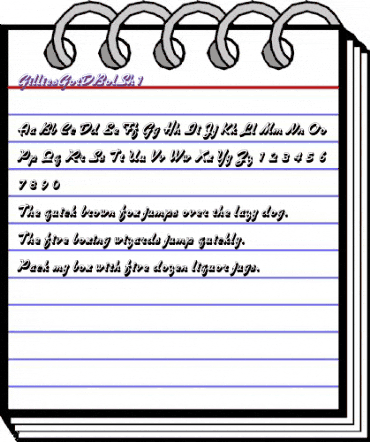 GilliesGotDBolSh1 Regular animated font preview GilliesGotDBolSh1 Regular animated font preview