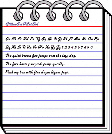 GilliesGotDExtBol Regular animated font preview GilliesGotDExtBol Regular animated font preview