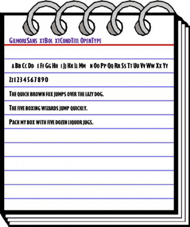 GilmoreSansExtBolExtCondTitl Regular animated font preview GilmoreSansExtBolExtCondTitl Regular animated font preview