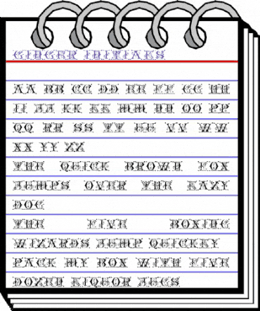 Ginger Initials Regular animated font preview Ginger Initials Regular animated font preview