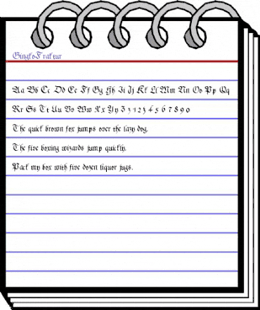 GingkoFraktur Regular animated font preview GingkoFraktur Regular animated font preview