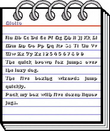 Giotto Regular animated font preview