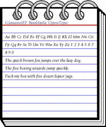 GiovanniEF BookItalic animated font preview GiovanniEF BookItalic animated font preview