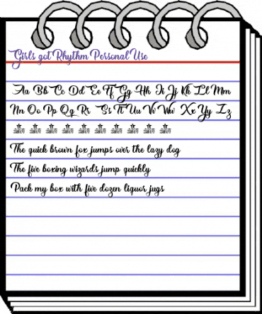 Girls got Rhythm Personal Use Regular animated font preview Girls got Rhythm Personal Use Regular animated font preview