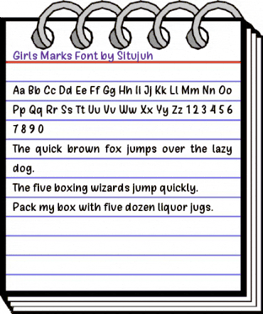 Girls Marks Regular animated font preview Girls Marks Regular animated font preview