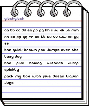 gitchgitch Regular animated font preview