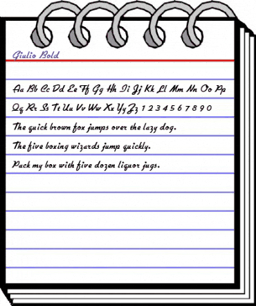 Giulio Bold animated font preview Giulio Bold animated font preview