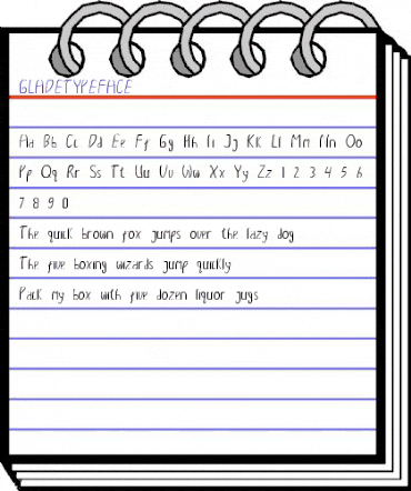 GLADE FONT Regular animated font preview GLADE FONT Regular animated font preview