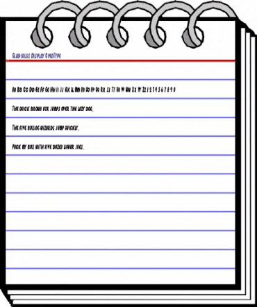 Gladiolus Display Regular animated font preview Gladiolus Display Regular animated font preview