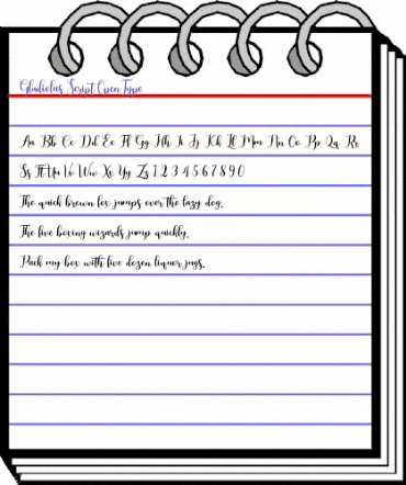 Gladiolus Script Regular animated font preview Gladiolus Script Regular animated font preview