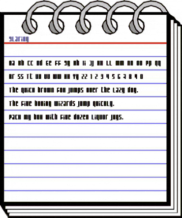 Glaring Regular animated font preview Glaring Regular animated font preview