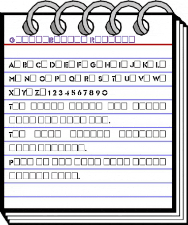 GlaserBroken Regular animated font preview GlaserBroken Regular animated font preview