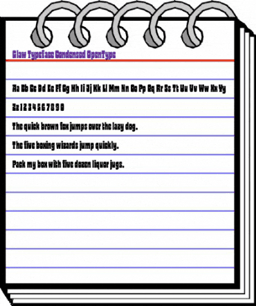 Glaw Typeface Condensed animated font preview Glaw Typeface Condensed animated font preview