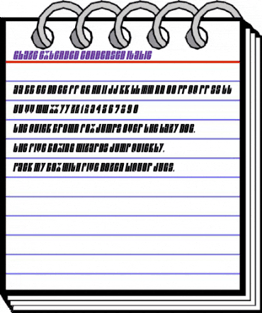 Glaze Extended Condensed Italic animated font preview Glaze Extended Condensed Italic animated font preview