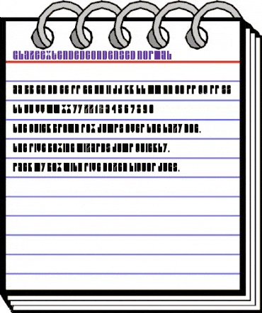 GlazeExtendedCondensed Normal animated font preview GlazeExtendedCondensed Normal animated font preview