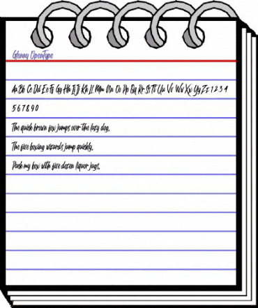 Glenny Regular animated font preview