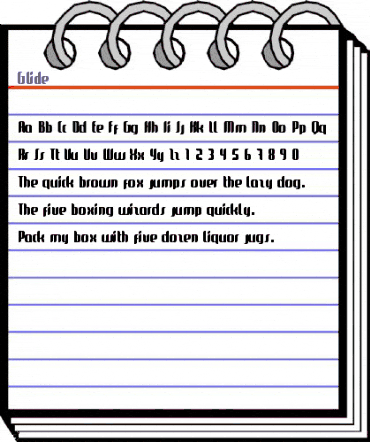 Glide Regular animated font preview Glide Regular animated font preview