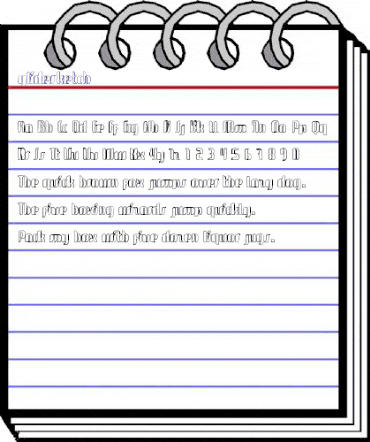 glidesketch Regular animated font preview glidesketch Regular animated font preview