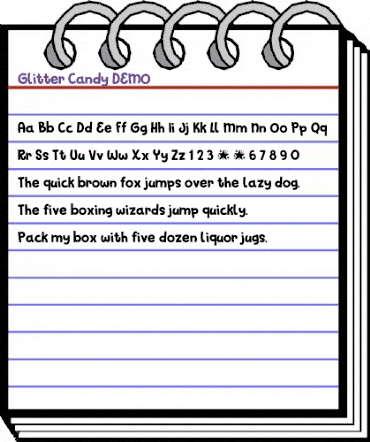 Glitter Candy DEMO Regular animated font preview Glitter Candy DEMO Regular animated font preview