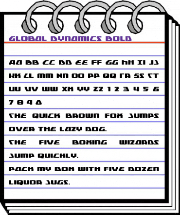 Global Dynamics Bold Bold animated font preview Global Dynamics Bold Bold animated font preview
