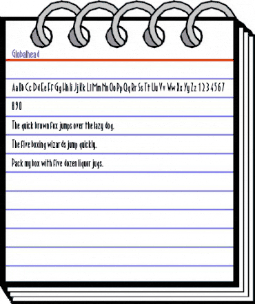 Globalhead Regular animated font preview