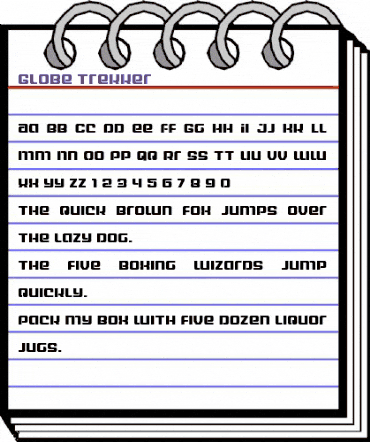 Globe Trekker Regular animated font preview
