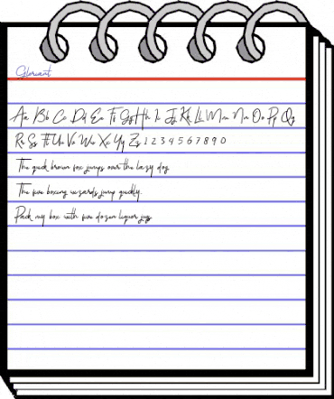 Gloriant Regular animated font preview