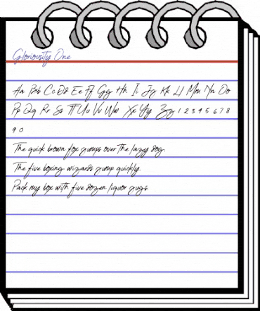 Gloriousity One Regular animated font preview Gloriousity One Regular animated font preview