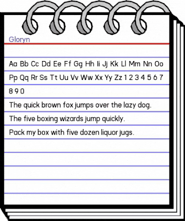 Gloryn Regular animated font preview Gloryn Regular animated font preview