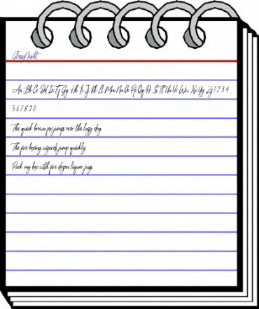 Glossy Night Regular animated font preview