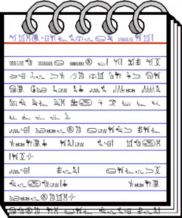 GlyphExtLibX Bold animated font preview