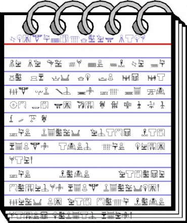 GlyphExtLibY Bold animated font preview