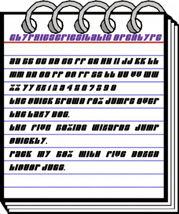 Glyphic SeriesItalic animated font preview Glyphic SeriesItalic animated font preview