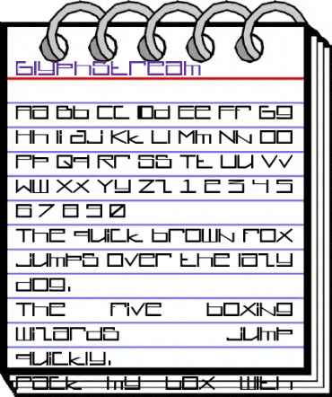 Glyphstream Regular animated font preview