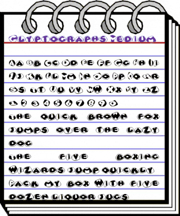 Glyptographs Medium animated font preview Glyptographs Medium animated font preview