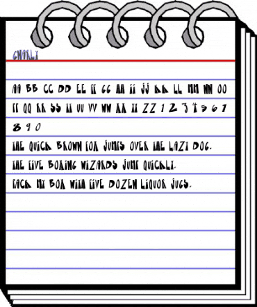 Gnarly Regular animated font preview Gnarly Regular animated font preview