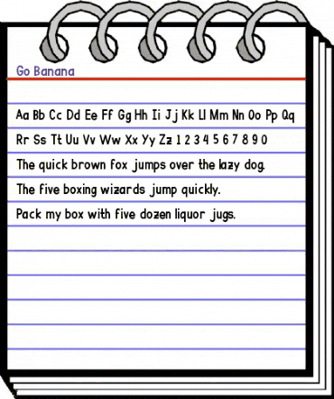Go Banana Regular animated font preview Go Banana Regular animated font preview
