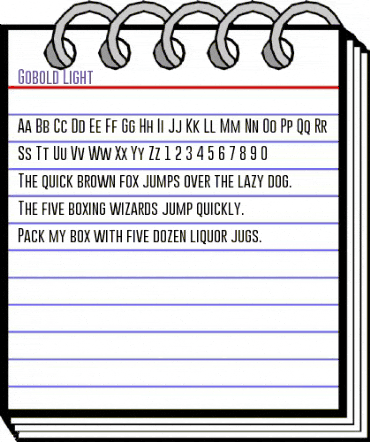 Gobold Light Regular animated font preview Gobold Light Regular animated font preview