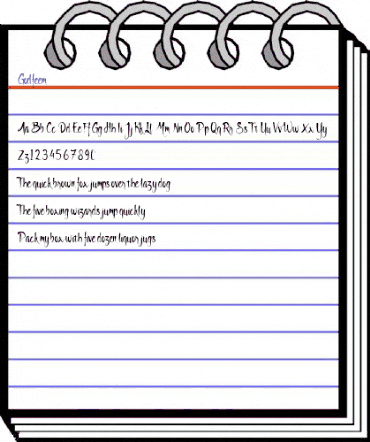 Godfeem Regular animated font preview