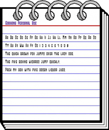 Godhong Personal Use Regular animated font preview Godhong Personal Use Regular animated font preview