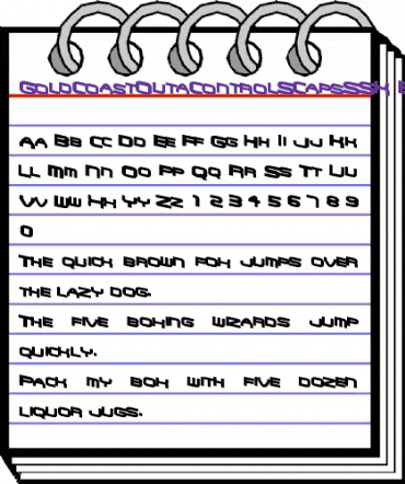 GoldCoastOutaControlSCapsSSK Bold animated font preview GoldCoastOutaControlSCapsSSK Bold animated font preview