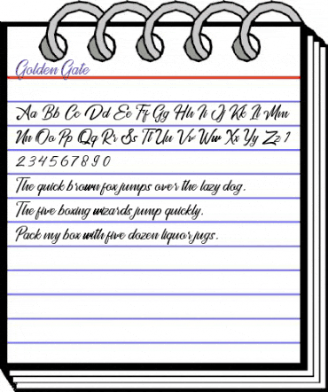 Golden Gate Regular animated font preview Golden Gate Regular animated font preview