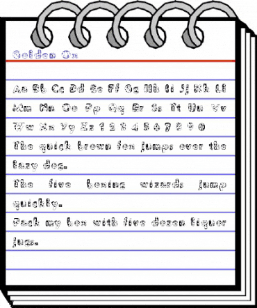 Golden Ox Regular animated font preview