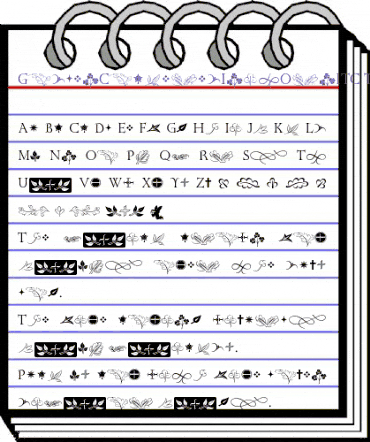 GoldenCockerelInitOrnITC TT Regular animated font preview