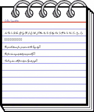 GoldenSignature Regular animated font preview GoldenSignature Regular animated font preview