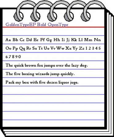 GoldenTypeEF Bold animated font preview GoldenTypeEF Bold animated font preview
