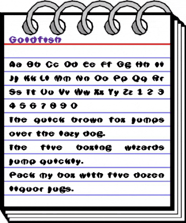 Goldfish Regular animated font preview Goldfish Regular animated font preview