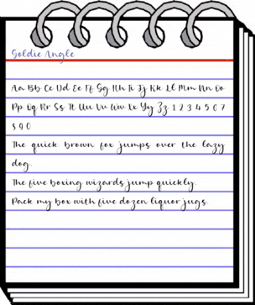 Goldie Angle Regular animated font preview Goldie Angle Regular animated font preview
